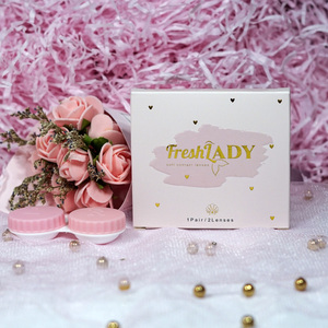 Custom Paper Box Color Contact Lens box Customized cosmetic contact lenses package