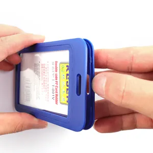 Sıcak satış çift taraflı PP kart tutucu kartvizit tutucu kart tutucu kimlik kartı tutucu kart tutucu iş için