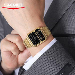 <span class=keywords><strong>Skmei</strong></span> 2448 Mode OEM Homme Montre Numérique Élégante Bande en Acier Inoxydable Étanchéité Multi Fonction EL LIGHTS Montre-Bracelet de <span class=keywords><strong>Sport</strong></span> - Product Image 6