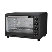 Four à convection électrique 48L en métal pour cuisson, grillades, pizzas, poulet, capacité 2 tranches, classe énergétique A, idéal pour hôtels