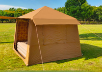 Grande tente de camping gonflable d'extérieur en Oxford, résistante au vent et au soleil, ouverture automatique rapide, couleur personnalisable, emballage