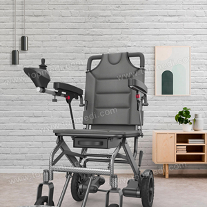 Silla de Ruedas Eléctrica Plegable Todoterreno para Viajes, para Ancianos y Personas con Discapacidad, Equipo de Rehabilitación Motorizado - Product Image 3