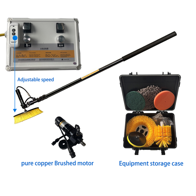 Automatic Solar Panel Cleaning Brushes Equipment Systems