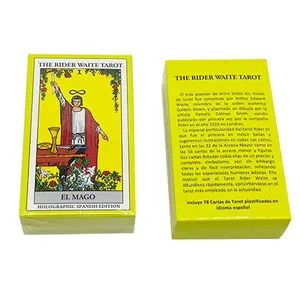 Großhandel Tarot karten Papier 78 Karte Zukunfts aussage mit normaler Box Goldfolie Tarot