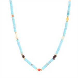 สร้อยคอโชคเกอร์ประดับมุกสีฟ้าและลูกปัดสีฟ้าครามยอดนิยม - Product Image 1
