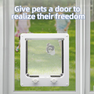 Prodigy PD001 Chien Chat Rabat Porte Pet Rabat Marron Automatique Intérieur PVC Chien Chat Portes Chat Porte 4 Voies Verrouillage Magnétique - Product Image 2