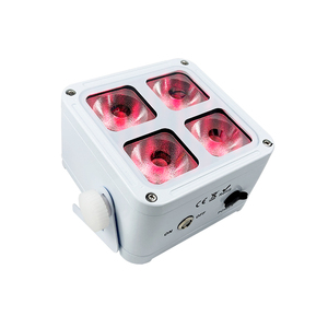 NUEVO Juego de 4 Luces LED Recargables IP65 Resistentes al Agua, 6 en 1 RGBWA+UV, Control Remoto DMX Inalámbrico, Pantalla OLED, Aleación de Aluminio para Escenarios y <span class=keywords><strong>DJ</strong></span> - Product Image 6