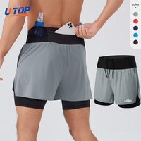 Short de course pour homme en nylon à taille élastique avec doublure, short de plage, short de sport personnalisé en maille respirante pour la course à pied