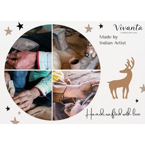 Carillon éolien Boho de 25 Pouces, Cloches de Vache Rustiques, Peintes à la Main, Ornement de Jardin Intérieur/Extérieur, Jaune, Décoration Suspendue de Noël - Product Image 3