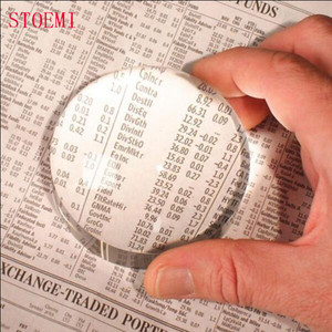 STOEMI 6909 115mm 3X kristal bening akrilik PMMA tanpa bingkai Desktop tanpa bingkai kubah Cabochons kaca pembesar - Product Image 5