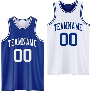 Custom Reversible Basketball Jerseys Men Youth Personalized Team <b>Name</b> Number Breathable Sports Uniform Sublimated 320g - Product Image 1