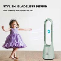 Ventilateur sans pales Smart Tower 90 °   Ventilateur de circulation oscillant pour l'été avec contrôle tactile, idéal pour rafraîchir l'air ambiant et les appareils électroménagers.