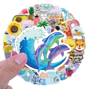 100 Uds dibujos animados VSCO verano pegatinas chica Graffiti Laptop teléfono coche botella pegatina impermeable etiqueta personalizada Logo bicicleta pegatinas - Product Image 3