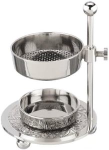 Silver Fragrance <b>Oil</b> <b>Diffuser</b> Incense burner Charcoal burner with Adjustable Bowl Incense burner Aroma <b>Diffuser</b> Fragrance - Product Image 2