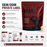 Complément Sportif Adulte Marque Blanche pour Utilisateurs de Gym – Endurance et Soutien Fitness – Poudre d'Acides Aminés à Chaîne Ramifiée (BCAA)