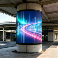 Affichage vidéo LED rond P2.5 personnalisé pour l'extérieur, conçu pour une publicité immersive à 360 degrés