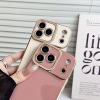 6D Bling Placage Souple TPU étui pour iphone 17 Air 16 15 Plus 14 Pro Max 13 12 11 X XS XR 7 8 Antichoc Couverture Caméra Objectif Protéger