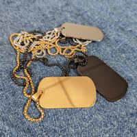 Pendentif de bijoux tendance en acier inoxydable gravé avec logo personnalisé, plaque métallique gravée, étiquette nominative – Vente chaude