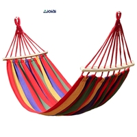 Hamac d'extérieur avec barres d'écartement en bois, sac de transport de couchage, hamac d'extérieur en toile pour jardin Camping