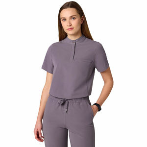 Vêtements médicaux confortables pour un usage quotidien, uniforme du personnel hospitalier, blouse avec col montant - Product Image 3
