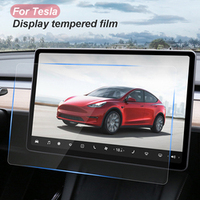 Protecteur en verre trempé de voiture, contrôle central, protection d'écran tactile, accessoires de décoration pour Tesla modèle 3