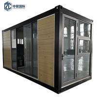 Maison conteneur préfabriquée en acier léger Zhongchen à faible coût, 20 pieds, kit de construction modulaire, économie sur les frais de transport