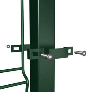 Panneau de clôture de jardin en acier galvanisé de haute qualité, revêtu de PVC, courbé en 3D, à pliage en V, en treillis soudé, avec cadre revêtu pour la sécurité - Product Image 4