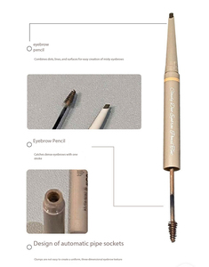 Crayon à <span class=keywords><strong>sourcils</strong></span> végétalien double embout Private Label Cloud 2-en-1, longue tenue, waterproof, couleur naturelle, effet plumeux - Product Image 5