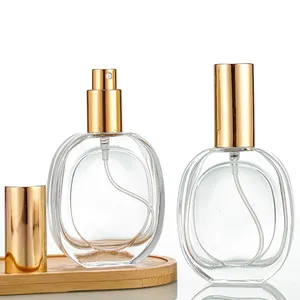 50ml vente en gros impression numérique bouteilles de parfum arabes vides bouteille de parfum de voiture bouteilles de parfum en verre