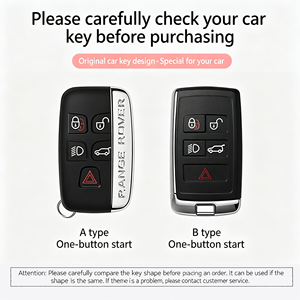 Funda Protectora de TPU Suave Rosa para Llave de Auto LAND <span class=keywords><strong>ROVER</strong></span>, para Landrover <span class=keywords><strong>Range</strong></span> <span class=keywords><strong>Rover</strong></span> Velar <span class=keywords><strong>Evoque</strong></span>, con Anillo para Llaves y Bolsa, de Fábrica - Product Image 5
