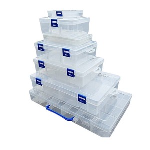 Thickened Plastic Flip Top Storage Box 300x200x60mm Transparent With Lid Stackable For Small Parts Tools - Product Image 4