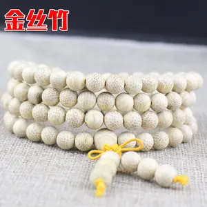 Natural de madeira Buddha Beads String Tecido Mala Oração pulseira 108pcs 6/8mm multi-camada Envoltório Rosário Meditação Pulseiras Presentes
