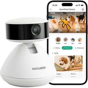 Caméra pour animaux de compagnie PETLIBRO, intérieur, 1080P, surveillance intelligente IA pour chiens et chats, avec application, reconnaissance multi-animaux, détection de mouvement - Product Image 1