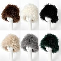 Chapeau Bob en Fausse Fourrure Moelleuse pour Femme, Vente en Gros Usine, Hiver, Coupe-Vent, Chaud, Style Pêcheur