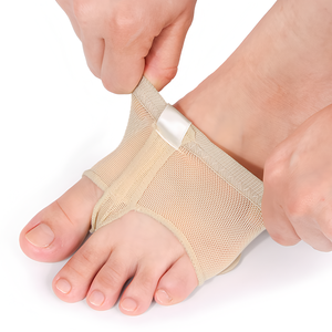 Chaussons <span class=keywords><strong>de</strong></span> ballet souples professionnels pour femmes, design à bout ouvert, demi-semelle avec coussinet <span class=keywords><strong>de</strong></span> protection et tige en tissu <span class=keywords><strong>de</strong></span> coton - Product Image 3