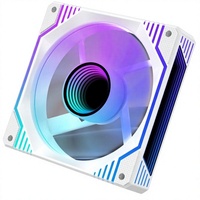 Ventilateurs de boîtier miroir synchronisés à la lumière ARGB/RGB de 12 cm, à roulement fluide, avec contrôle intelligent de la température, vendus directement par l'usine