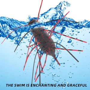 Esca Morbida WEI a Lenta Discesa per Pesca, Jigging, Wobbler, Swimbait, Esca in <span class=keywords><strong>Silicone</strong></span>, Gamberetto Artificiale per <span class=keywords><strong>Spigola</strong></span> e Carpa - Product Image 3