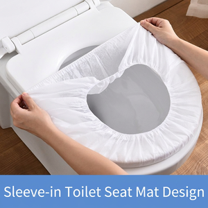 Fundas Desechables para Asiento de Inodoro, Gruesas, Impermeables, de Tela No Tejida, de 1 Capa, para Hogar, Viajes, Hoteles, Dropshipping - Product Image 2