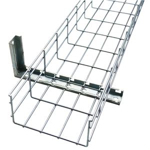 बड़े पैमाने पर वाणिज्यिक बुनियादी ढांचा परियोजनाओं के लिए उच्च भार क्षमता तार जाल केबल ट्रे - Product Image 1