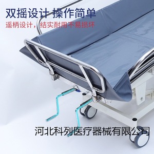 Lit de bain pour personnes âgées et handicapées en acier inoxydable, réglable en hauteur, avec système de drainage pour maisons de retraite - Product Image 4
