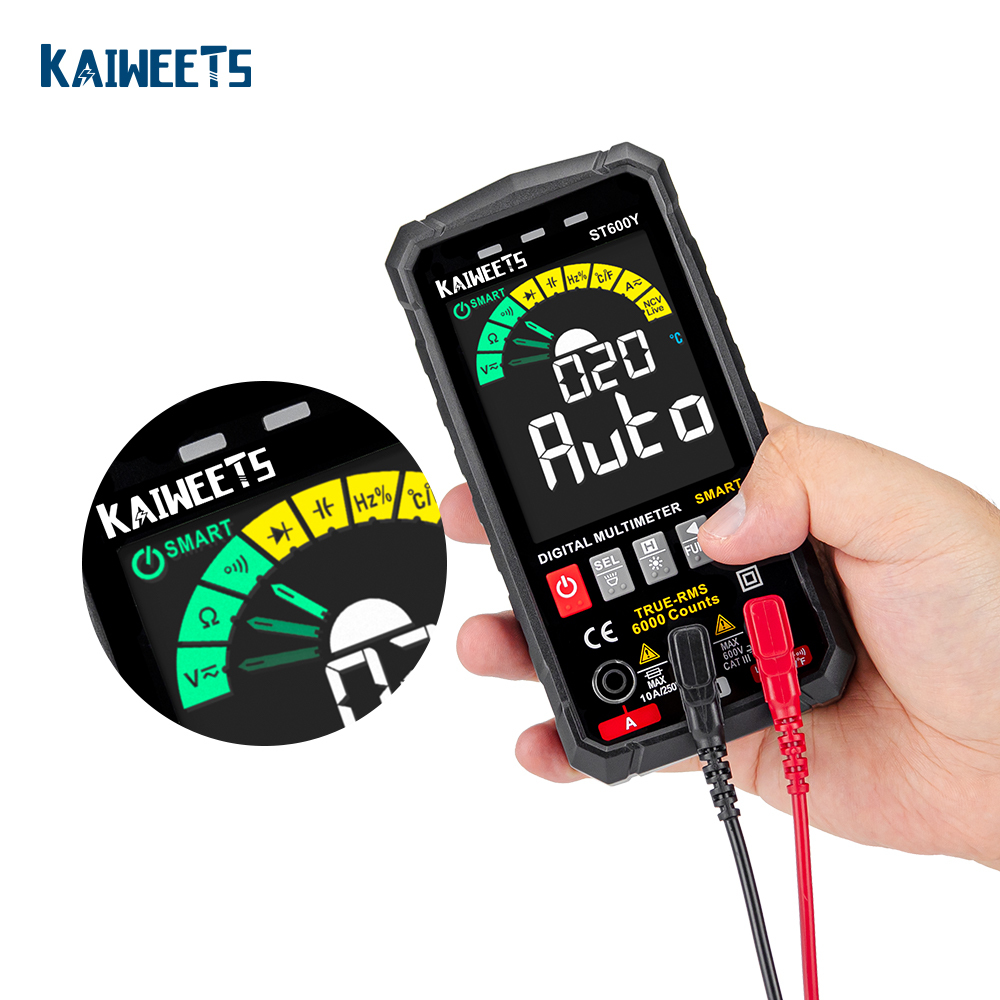 kaiweets ST600Y professional instrument explosion-proof digital multimeter, intelligent multi-function electrician multimeter