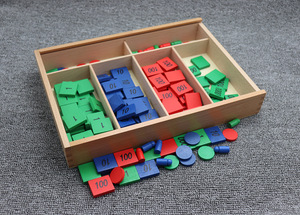 Bambini Montessori Matematica Matematica Decimale Sistema di Materiali Didattici Giocattoli Educativi Per Bambini In Età Prescolare Istruzione Timbro Gioco - Product Image 6