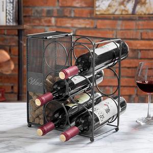 Fabricant <span class=keywords><strong>de</strong></span> Table debout en métal fer étagère à <span class=keywords><strong>vin</strong></span> avec <span class=keywords><strong>bouchon</strong></span> <span class=keywords><strong>de</strong></span> <span class=keywords><strong>vin</strong></span> titulaire - Product Image 4