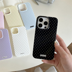 Funda Minimalista Estilo Coreano con Diseño de Puntos para <span class=keywords><strong>iPhone</strong></span> 17 <span class=keywords><strong>Pro</strong></span> <span class=keywords><strong>Max</strong></span>, Apple 16, Funda Suave para Chicas de 15 Pulgadas, Tamaño 14/13 Pulgadas - Product Image 4