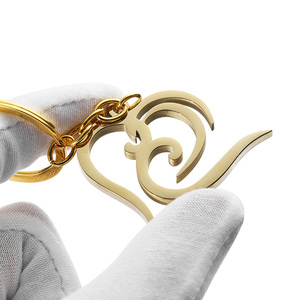 Nhà Máy biểu tượng tùy chỉnh thép không gỉ kim loại biểu tượng Mặt Dây chuyền tên tùy chỉnh Keychain trống khắc Charm Móc chìa khóa - Product Image 3