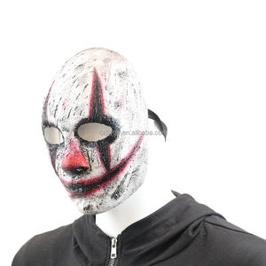 Topeng Joker Wajah Penuh Badut Horor untuk Pesta Cosplay Burning Man, Kostum Liburan Menyeramkan, Dekorasi - Product Image 3