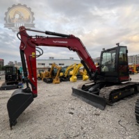 Mini-excavatrice Yanmar SV100 SV60 SV55 d'occasion, peinture d'origine, pour travaux de fondation de maison