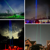 Double face mini laser led tête mobile lumière verte laser extérieur ciel faisceau lumineux auto laser led lumière