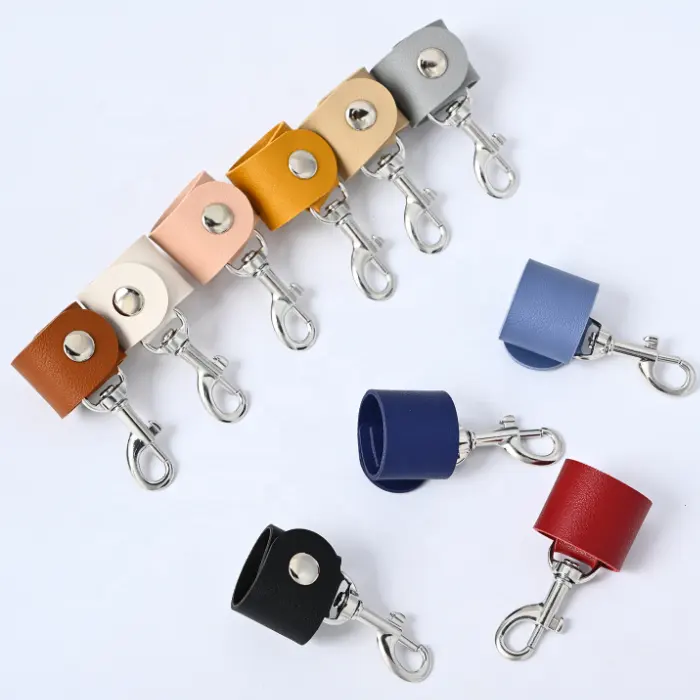 Cheaper Price Bag Hanging Keychain Bag Charm Faux Leather Key Holder Ladies Key Ring Unisex Accessories Keyring Bags Pendant