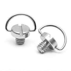 Fabricant de vis professionnel 1/<span class=keywords><strong>4</strong></span> vis de trépied M4 de 3/8 pouces vis de caméra en acier inoxydable à anneau en D personnalisées - Product Image 5